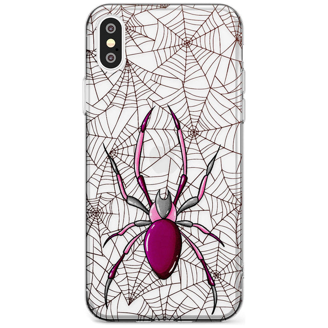 Arachnophobia Phone Case iPhone XS MAX / Clear Case,iPhone XR / Clear Case,iPhone X / iPhone XS / Clear Case Blanc Space