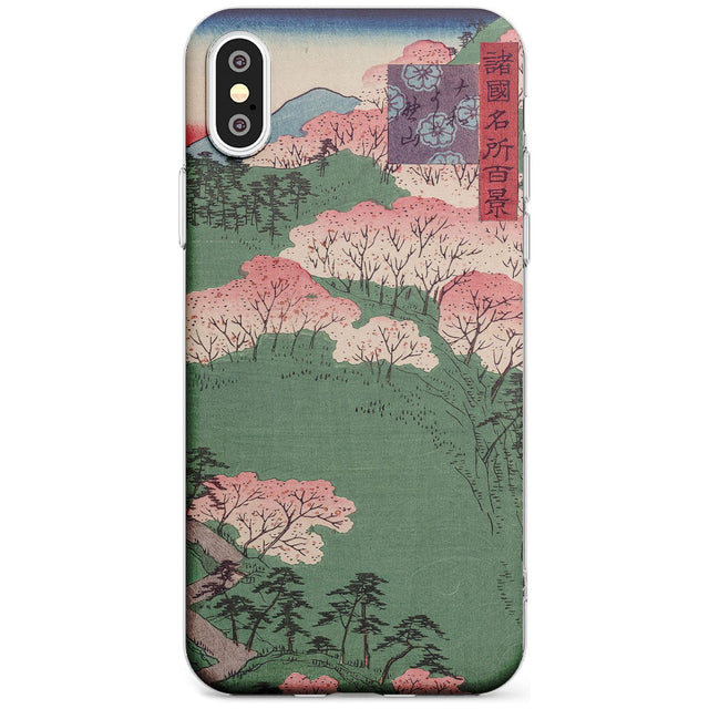 Japanese Illustration Cherry Blossom Forest Phone Case iPhone X / iPhone XS / Clear Case,iPhone XR / Clear Case,iPhone XS MAX / Clear Case Blanc Space