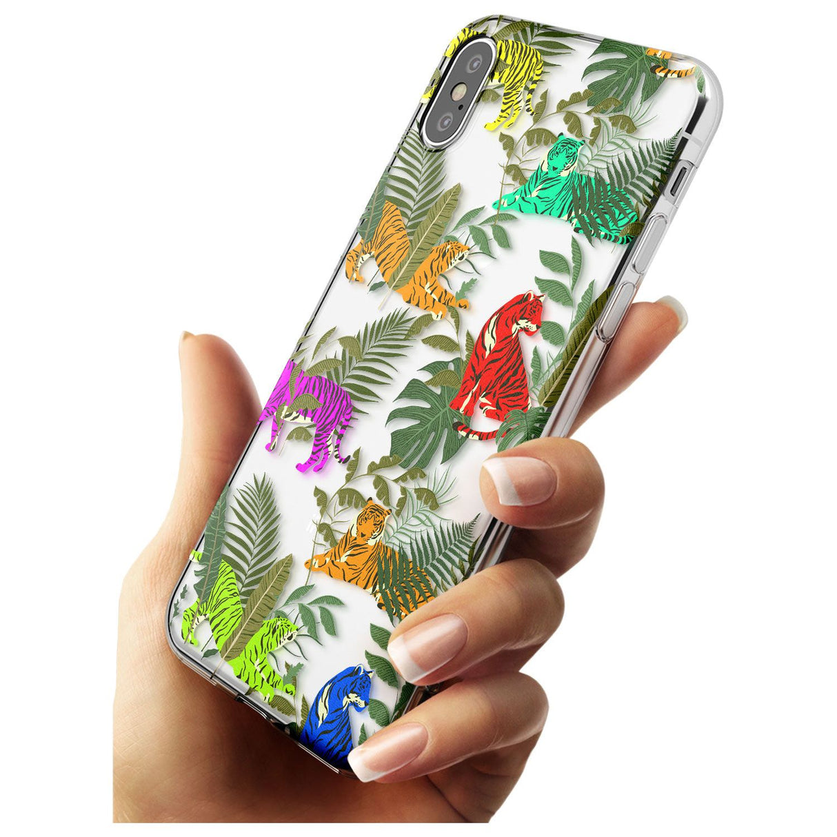 Colourful Tiger Jungle Cat Pattern Slim TPU Phone Case Warehouse X XS Max XR