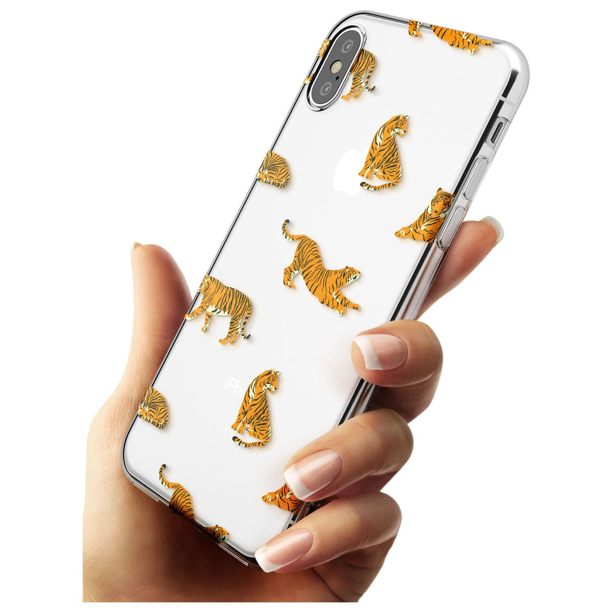 Clear Tiger Jungle Cat Pattern Slim TPU Phone Case Warehouse X XS Max XR