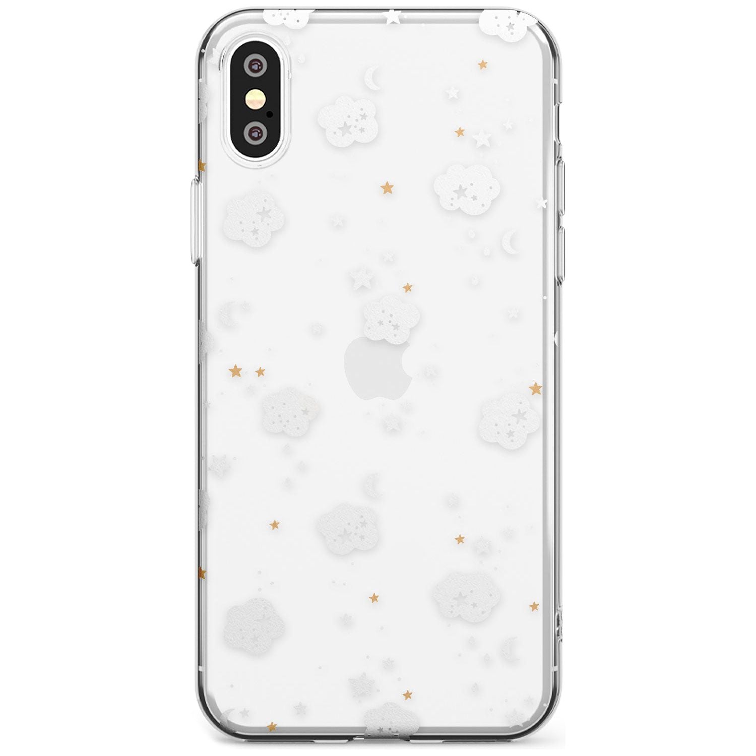 Stars & Clouds Black Impact Phone Case for iPhone X XS Max XR