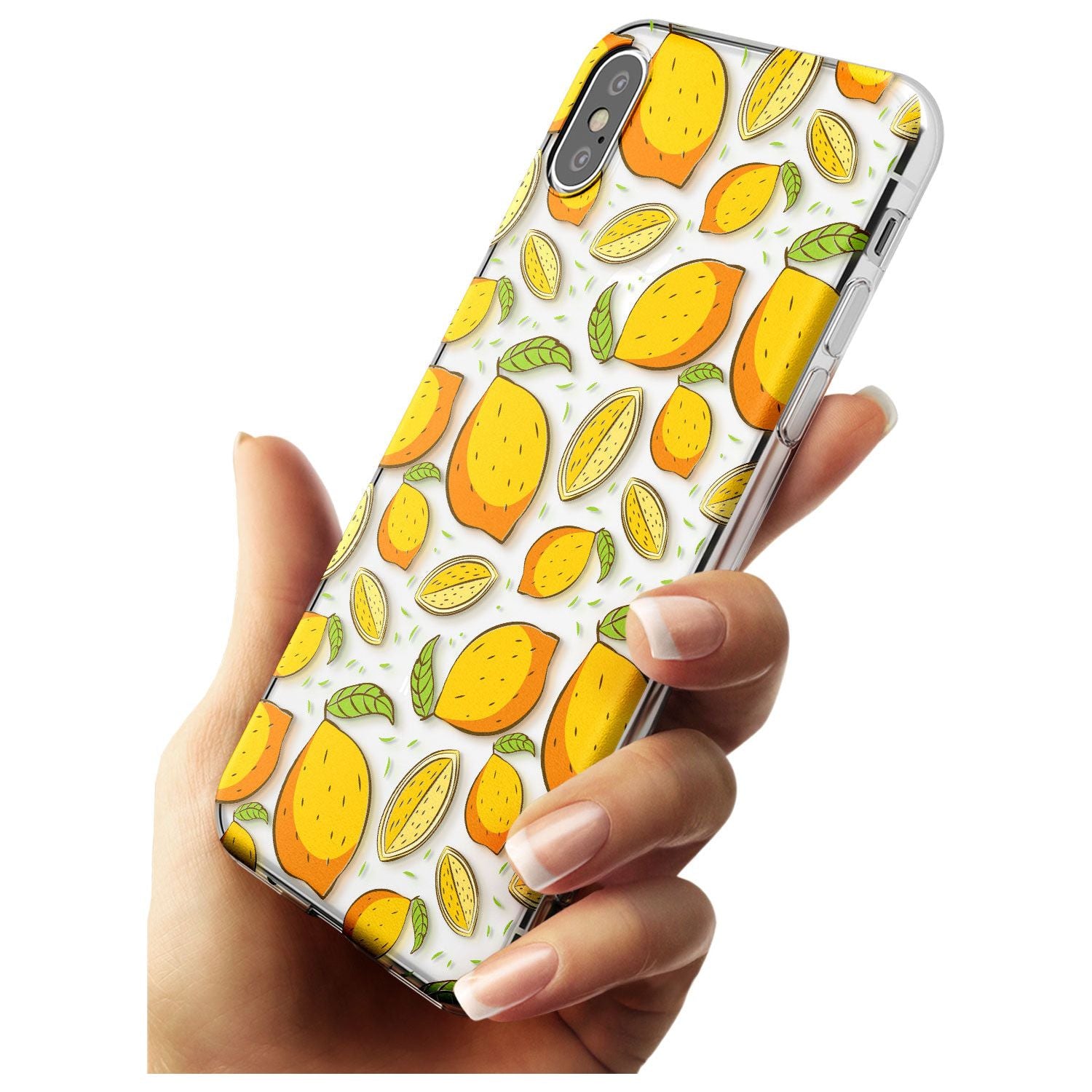 Lemon Pattern Slim TPU Phone Blanc Space X XS Max XR