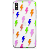 Rainbow Pop Lightning Black Impact Phone Case for iPhone X XS Max XR