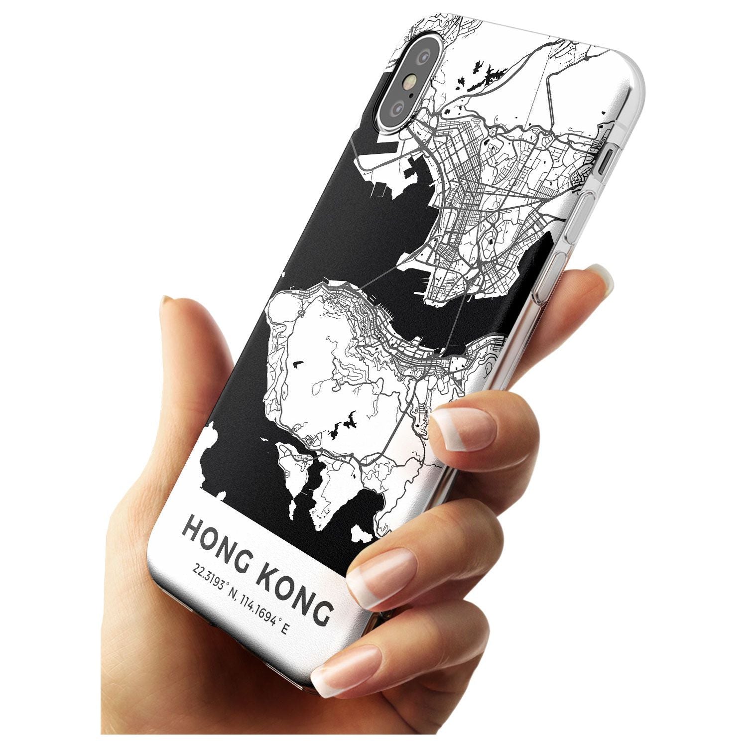 Map of Hong Kong Slim TPU Phone Case Warehouse X XS Max XR