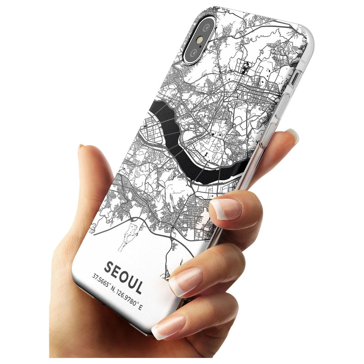 Map of Seoul, South Korea Slim TPU Phone Case Warehouse X XS Max XR