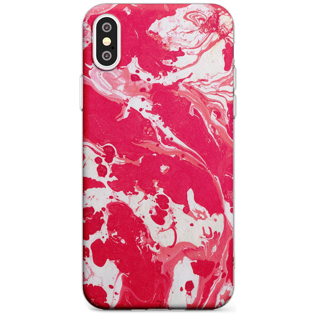 Red & White - Marbled Paper iPhone Case  Slim Case Phone Case - Case Warehouse