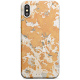 Orange Marbled Paper Pattern Slim TPU Phone Case Warehouse X XS Max XR