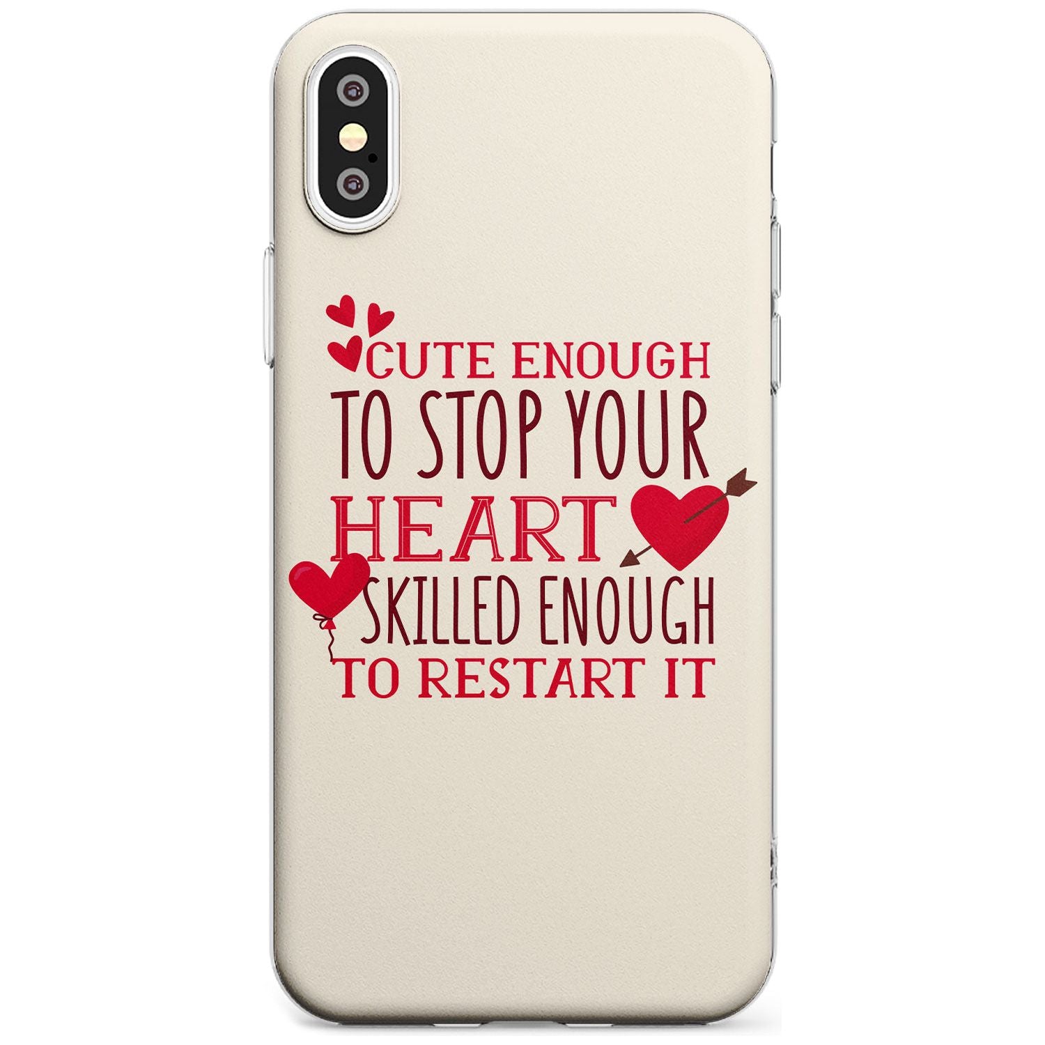 Medical Design Cute Enough to Stop Your Heart Slim TPU Phone Case Warehouse X XS Max XR