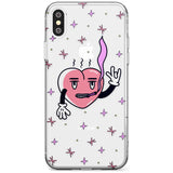 Rock n Roll Heart (Clear) Slim TPU Phone Case Warehouse X XS Max XR