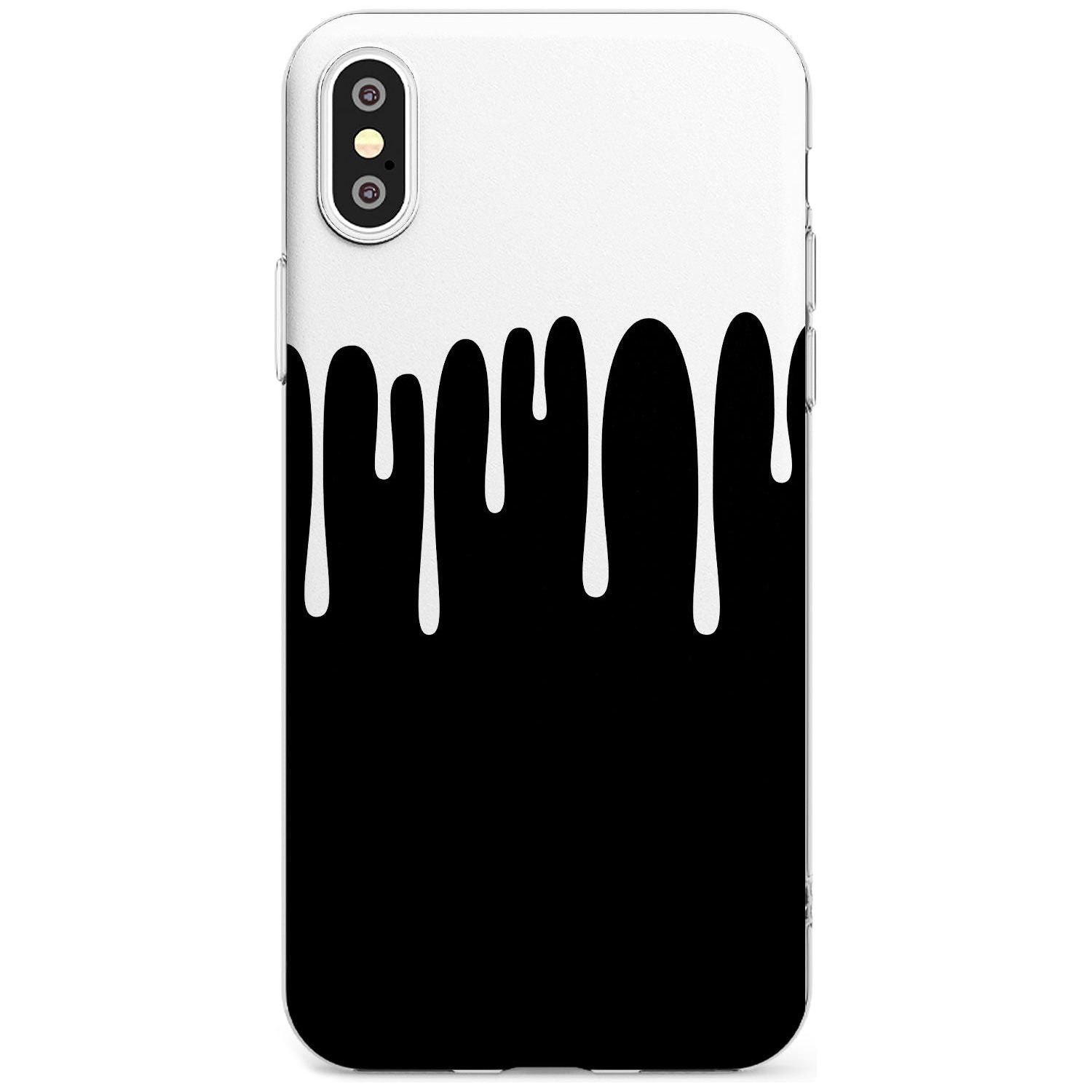 Melted Effect: White & Black iPhone Case Slim TPU Phone Case Warehouse X XS Max XR