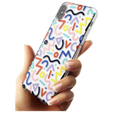 Colourful Squiggles Memphis Retro Pattern Design Slim TPU Phone Case Warehouse X XS Max XR