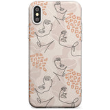 Leopard Print Stylish Abstract Faces Slim TPU Phone Case Warehouse X XS Max XR