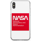 NASA The Worm Box Slim TPU Phone Blanc Space X XS Max XR