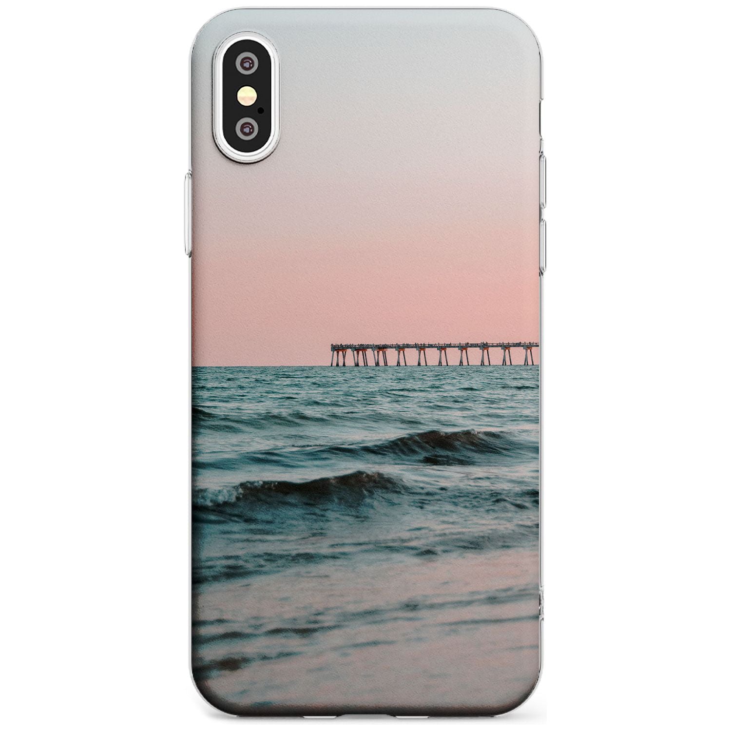 Beach Pier Photograph Slim TPU Phone Case Warehouse X XS Max XR