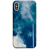 Plane in Cloudy Sky Photograph Slim TPU Phone Case Warehouse X XS Max XR