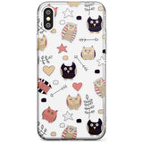 Cute Owl Pattern Slim TPU Phone Blanc Space X XS Max XR