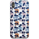 Summer Palm Trees (Clear) Black Impact Phone Case for iPhone X XS Max XR