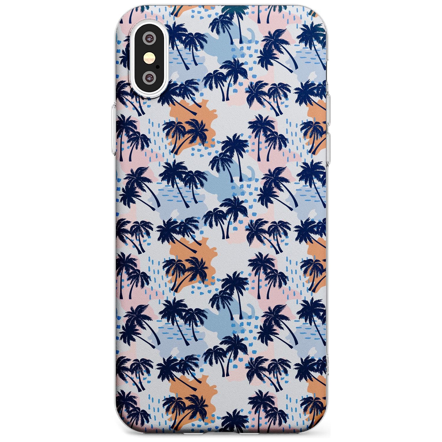 Summer Palm Trees Black Impact Phone Case for iPhone X XS Max XR