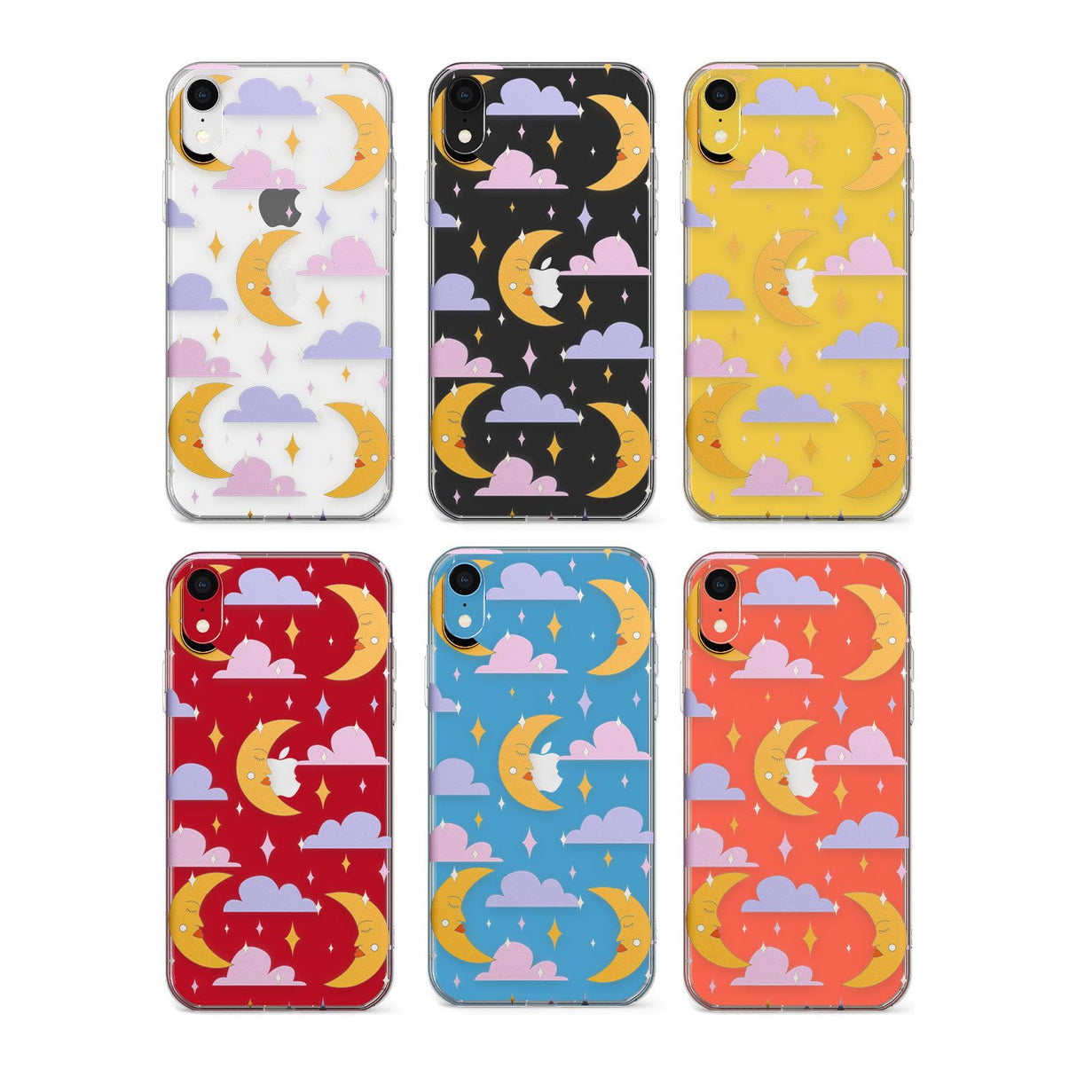 Moons & Clouds Phone Case for iPhone X XS Max XR