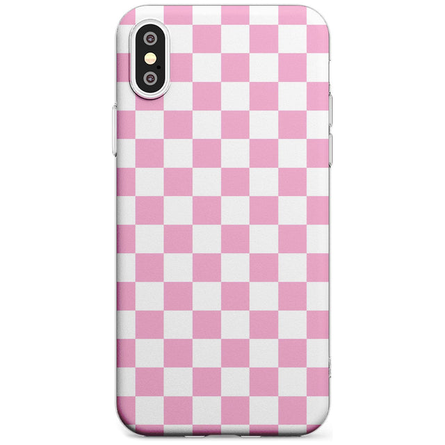 Pink Checkered iPhone Case  Slim Case Phone Case - Case Warehouse