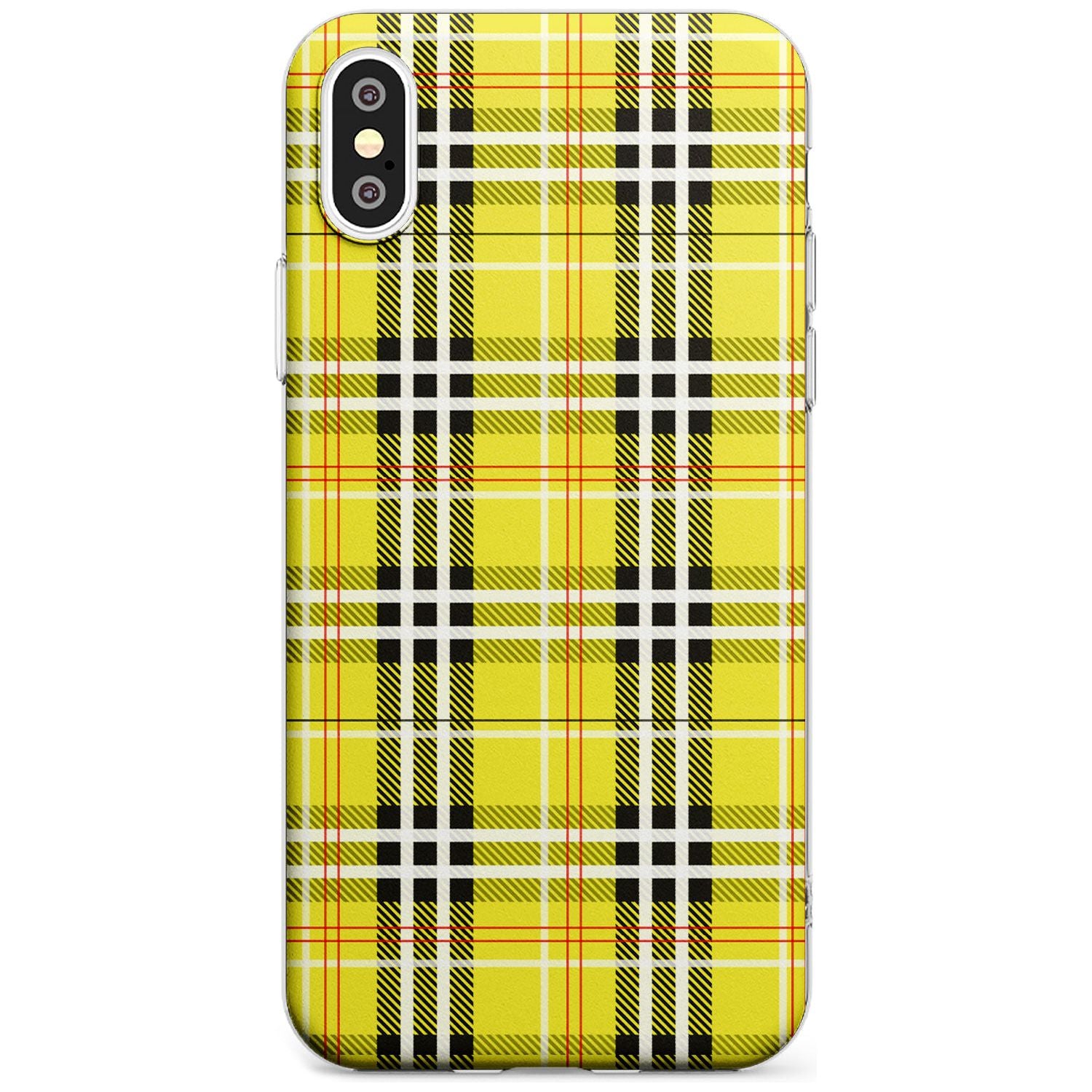 Yellow Plaid iPhone Case  Slim Case Phone Case - Case Warehouse