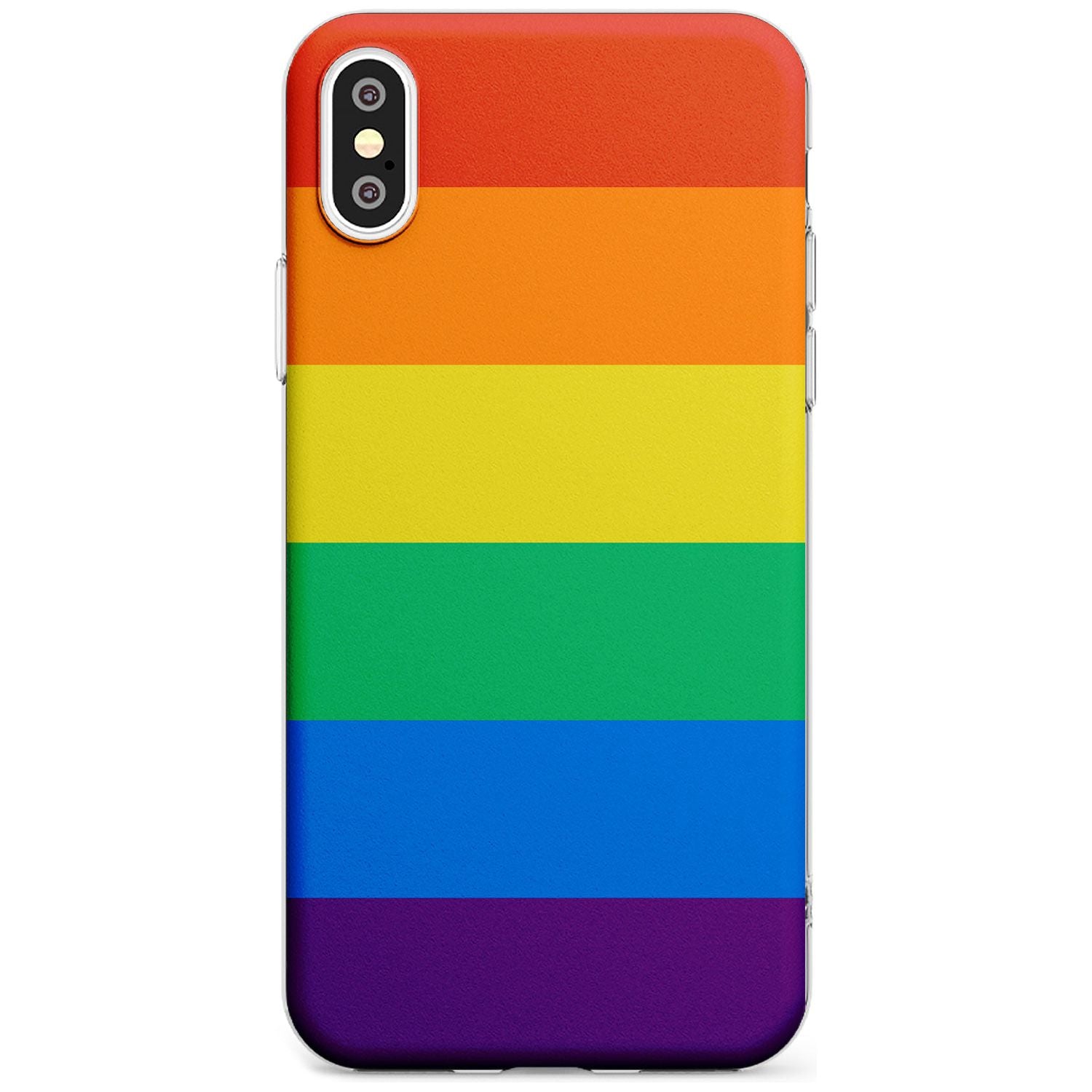 Rainbow Stripes Slim TPU Phone Case Warehouse X XS Max XR