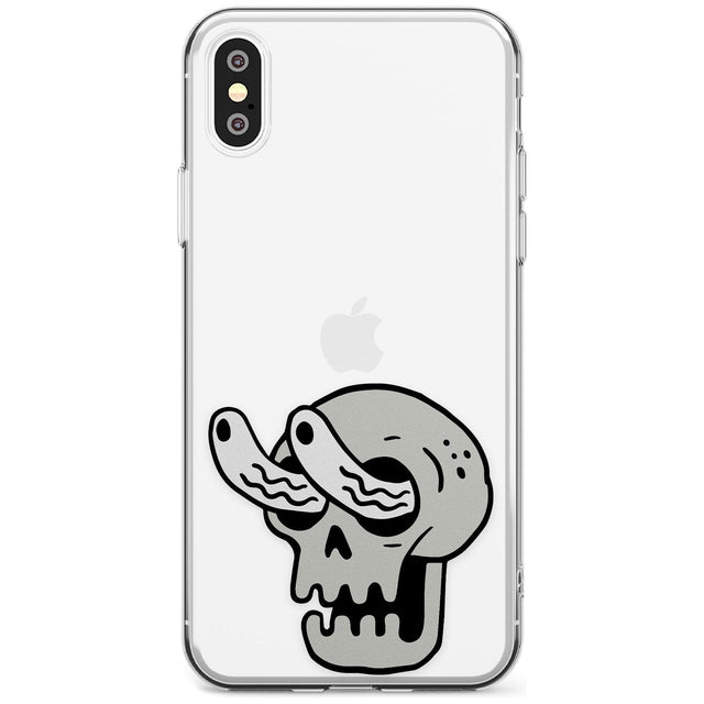 Skull Eyes Slim TPU Phone Blanc Space X XS Max XR