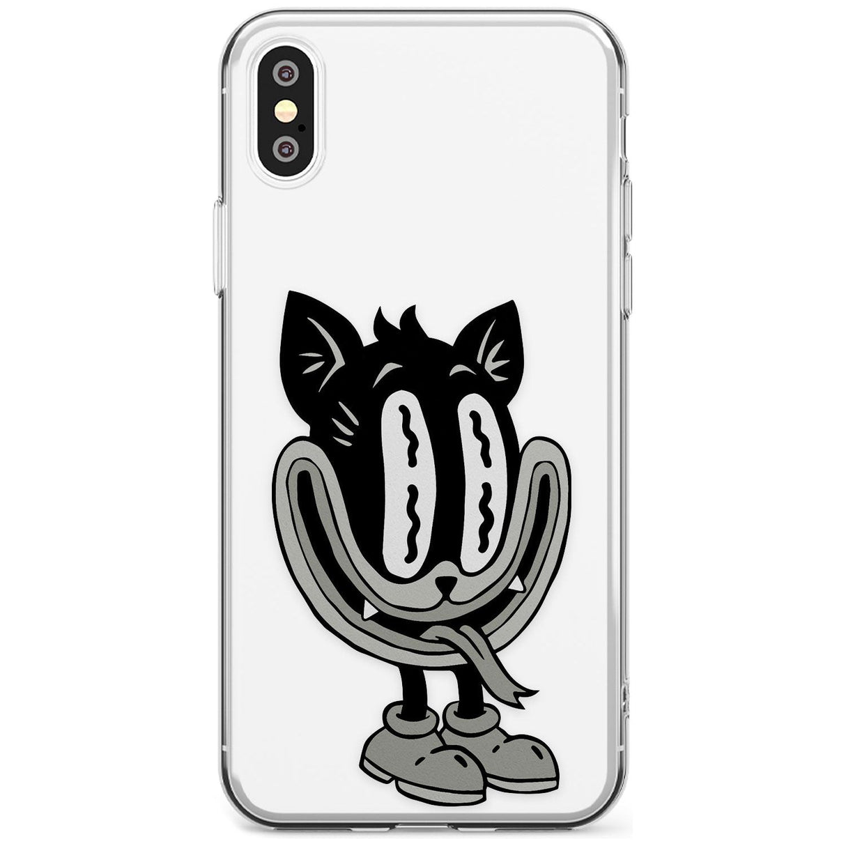 Faded Feline Slim TPU Phone Blanc Space X XS Max XR