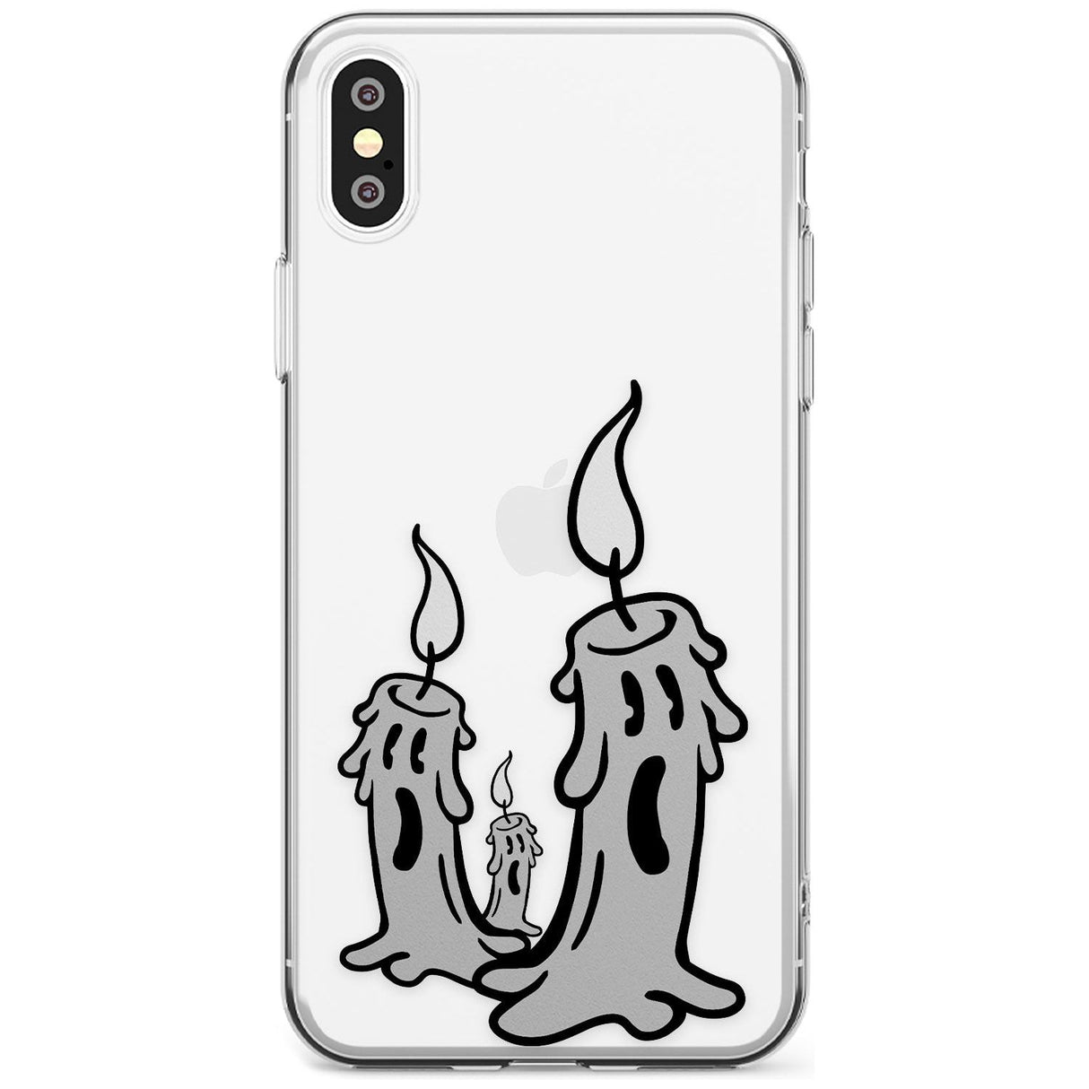 Candle Lit Slim TPU Phone Blanc Space X XS Max XR