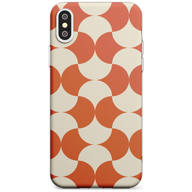 Abstract Retro Shapes: Psychedelic Pattern Black Impact Phone Case for iPhone X XS Max XR