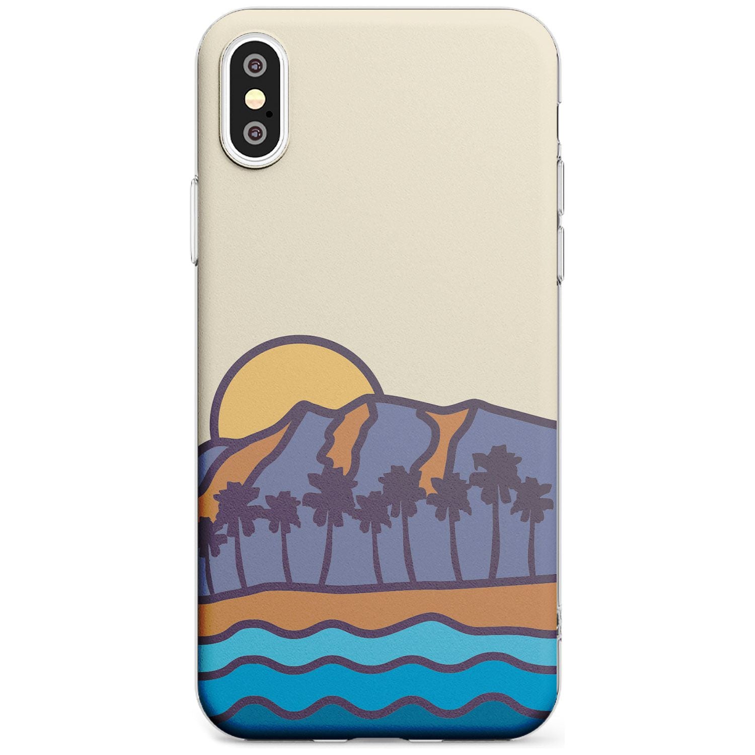 South Sunset Black Impact Phone Case for iPhone X XS Max XR