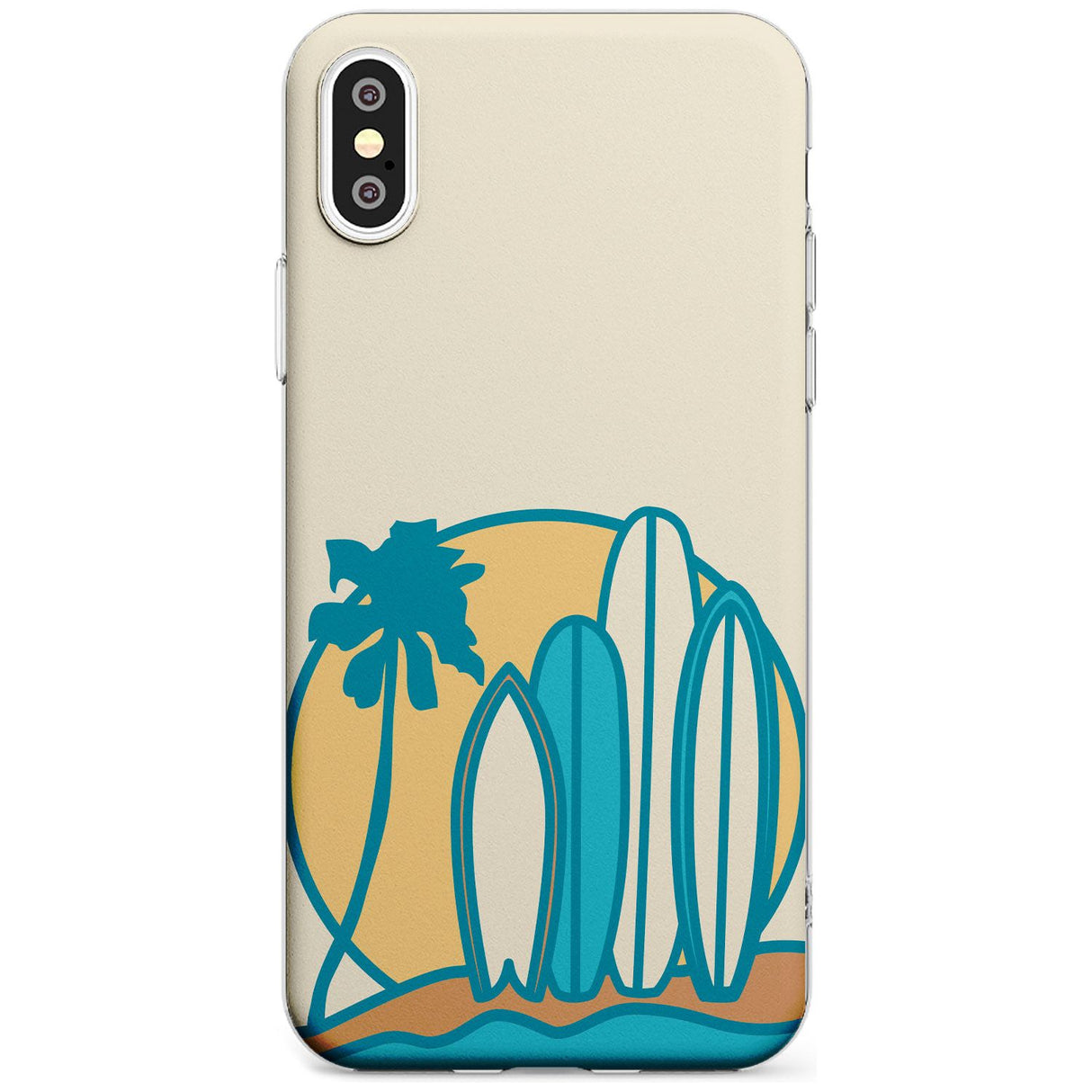 Beach Bound Black Impact Phone Case for iPhone X XS Max XR