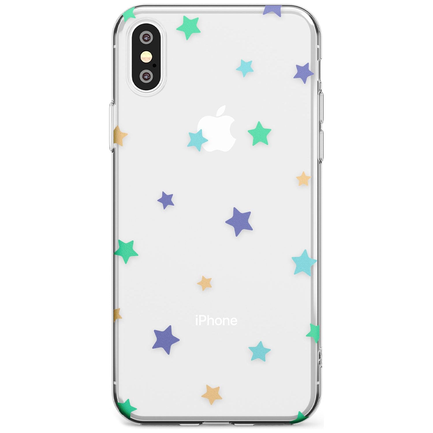 White Stars Pattern Slim TPU Phone Case Warehouse X XS Max XR