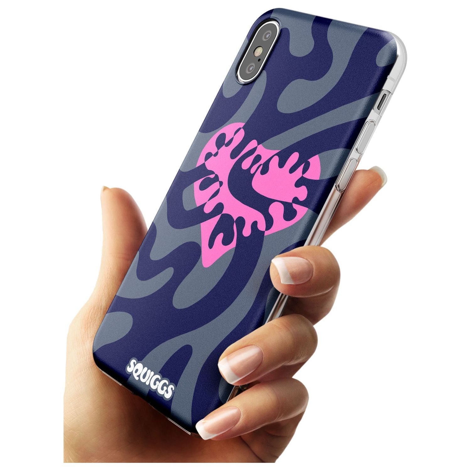 Broken Heart Black Impact Phone Case for iPhone X XS Max XR