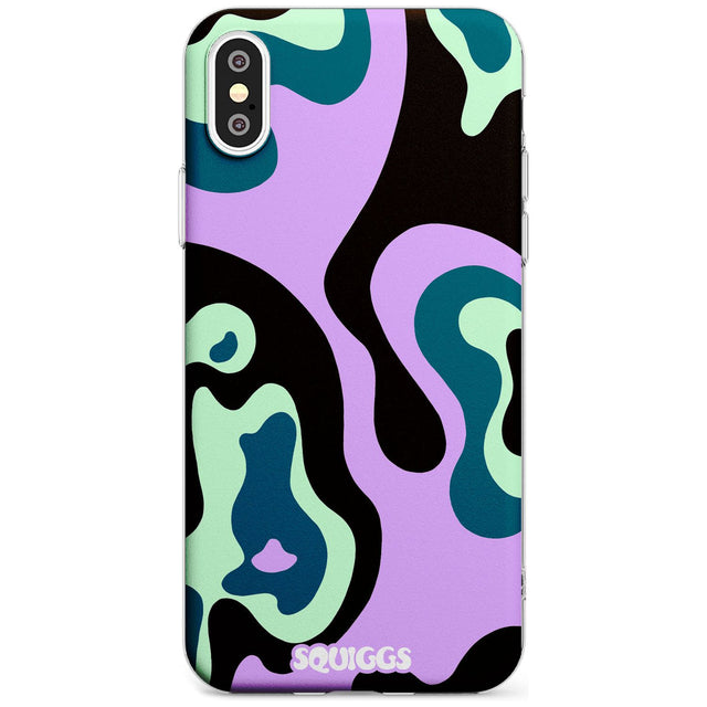 Purple River Black Impact Phone Case for iPhone X XS Max XR