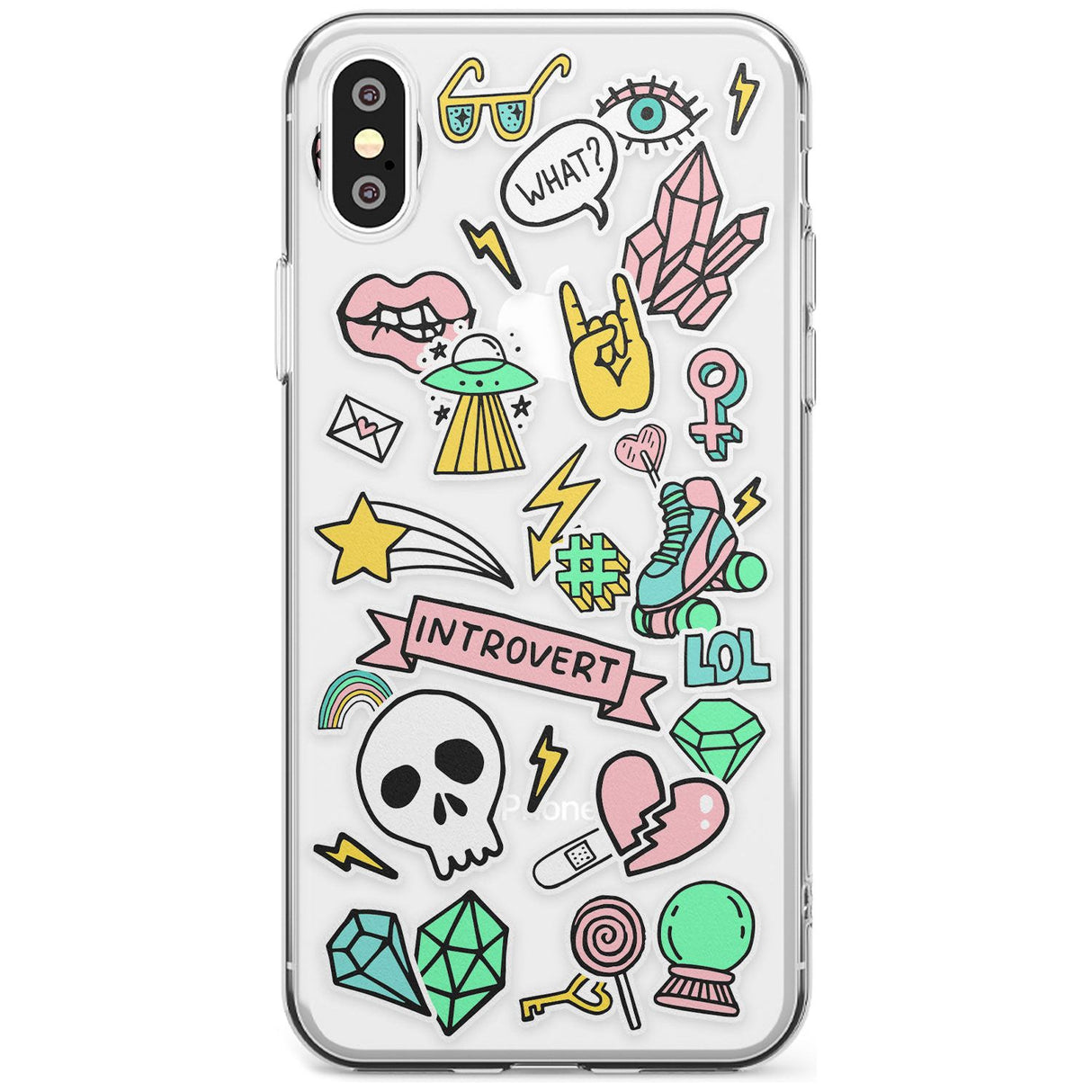 Introvert Sticker  iPhone Case  Slim Case Phone Case - Case Warehouse