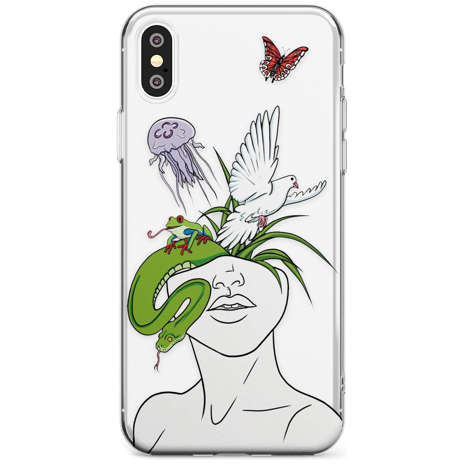 WILD THOUGHTS Black Impact Phone Case for iPhone X XS Max XR