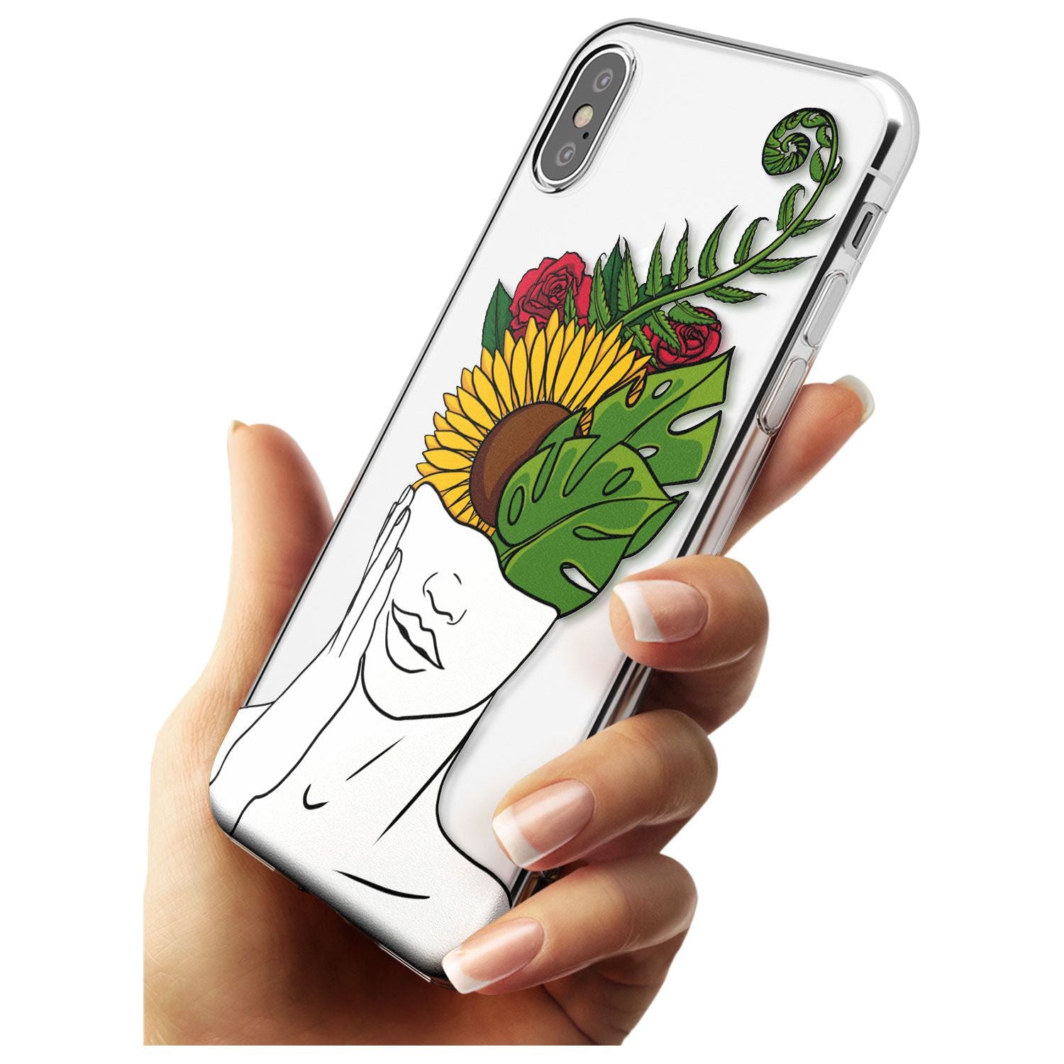 LET THE MIND FLOURISH Black Impact Phone Case for iPhone X XS Max XR