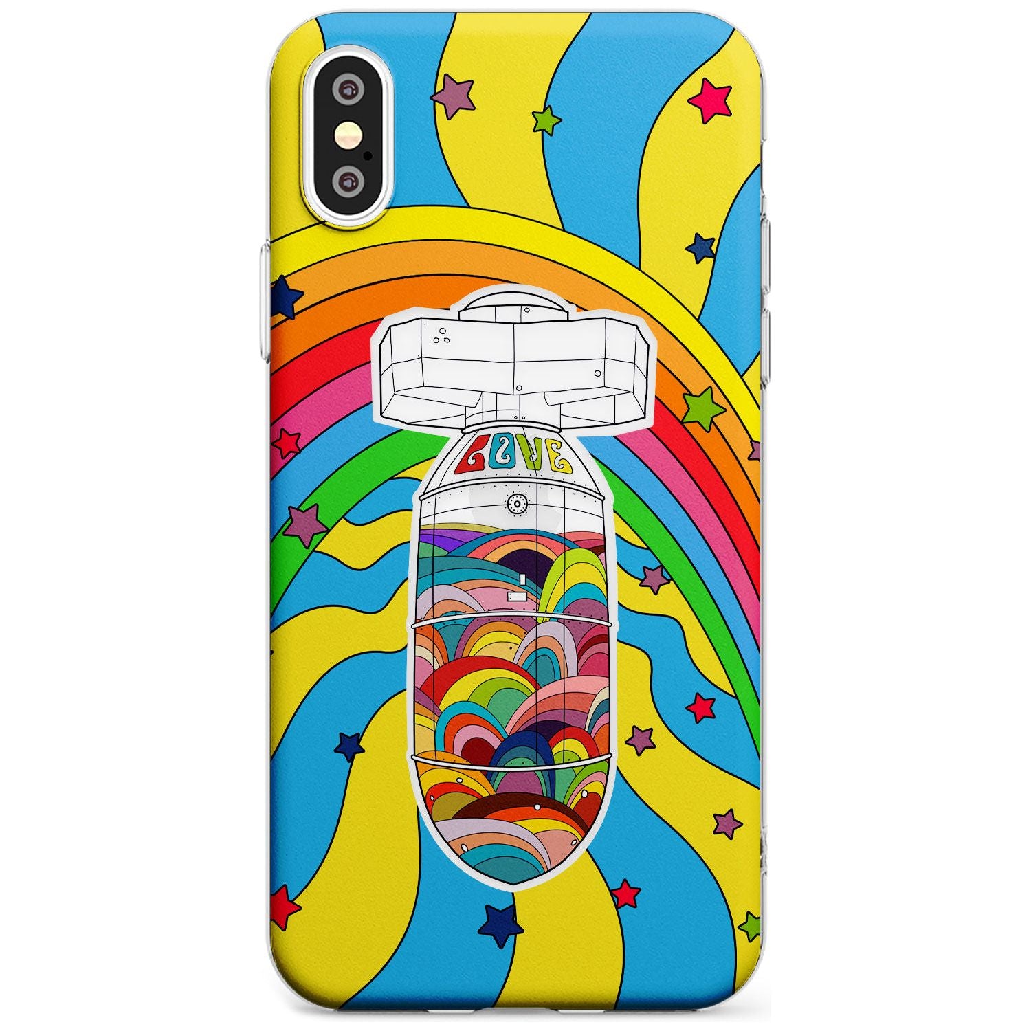 Love Bomb Black Impact Phone Case for iPhone X XS Max XR