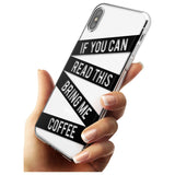 Black Stripes Bring Me Coffee Slim TPU Phone Case Warehouse X XS Max XR