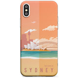 Vintage Travel Poster Sydney Slim TPU Phone Case Warehouse X XS Max XR