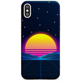 Retro Sunset Vaporwave Slim TPU Phone Blanc Space X XS Max XR