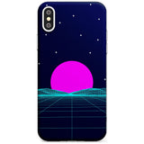 Miami Sunset Vaporwave Slim TPU Phone Blanc Space X XS Max XR