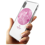 Aquarius Zodiac Transparent Design - Pink Slim TPU Phone Case Warehouse X XS Max XR