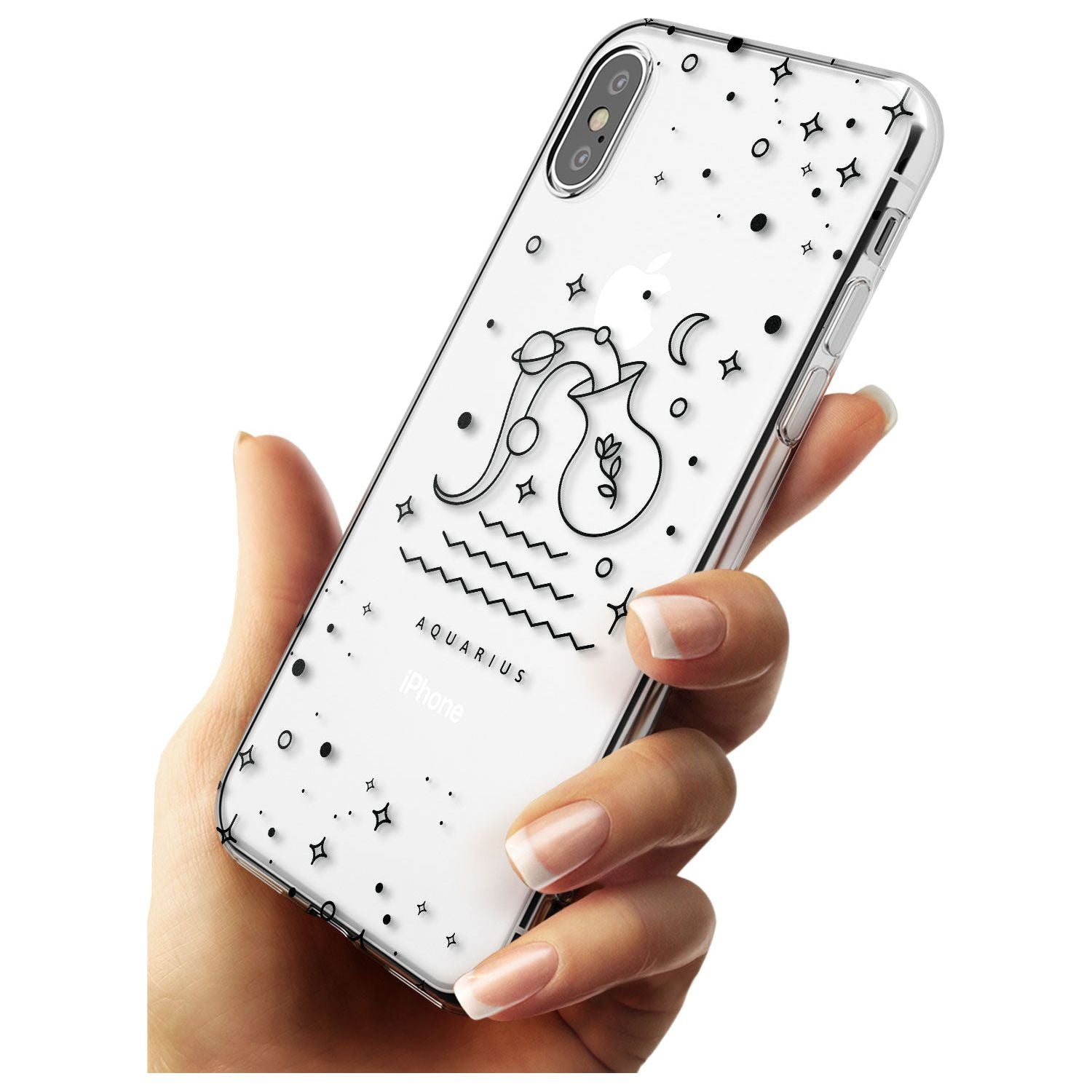 Aquarius Emblem - Transparent Design Slim TPU Phone Case Warehouse X XS Max XR