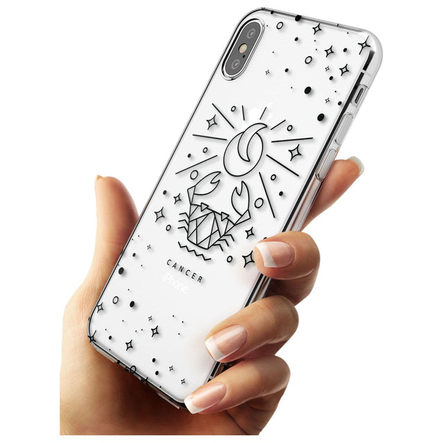 Cancer Emblem - Transparent Design Slim TPU Phone Case Warehouse X XS Max XR