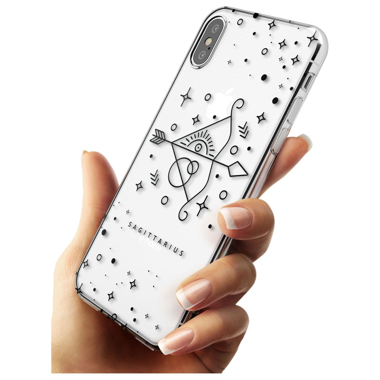 Sagittarius Emblem - Transparent Design Slim TPU Phone Case Warehouse X XS Max XR