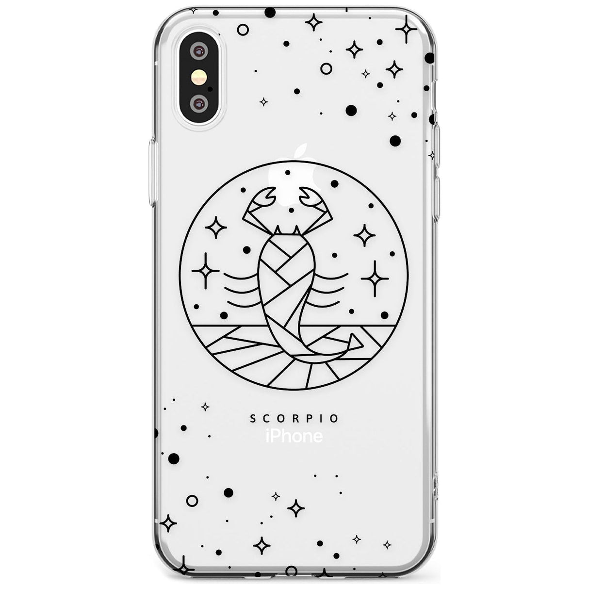 Scorpio Emblem - Transparent Design Slim TPU Phone Case Warehouse X XS Max XR